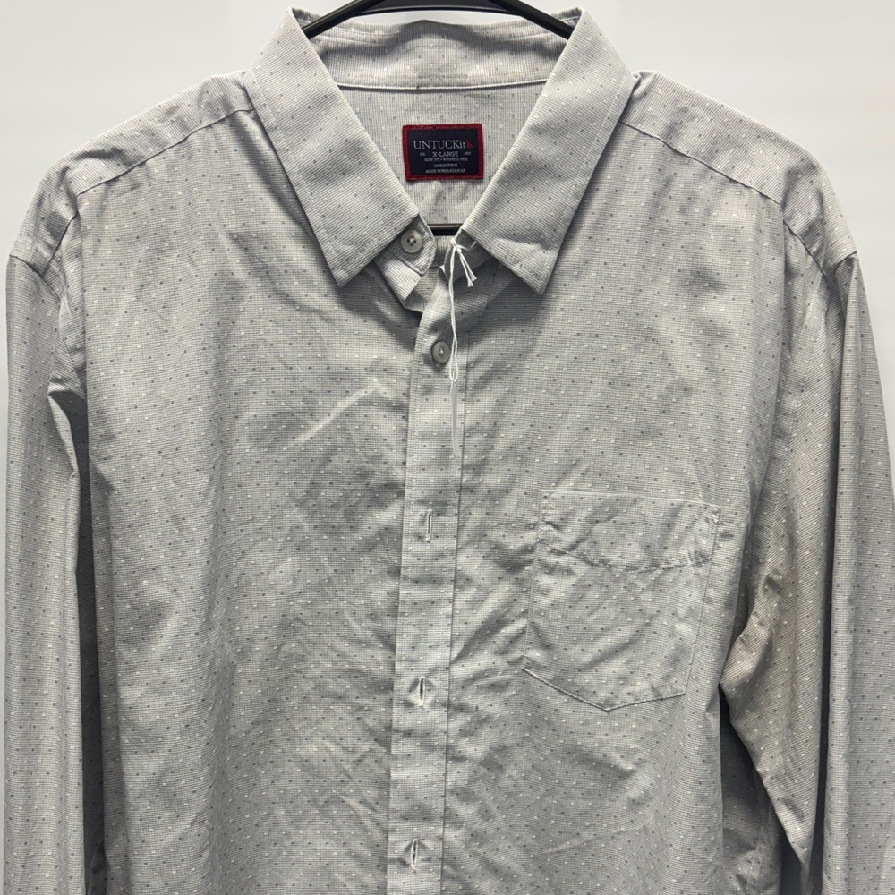 UNTUCKit Men's Gray Button Down Shirt